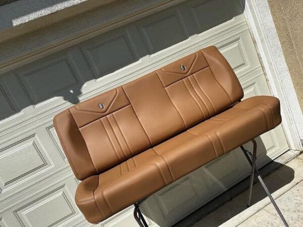 73-87 bench seat new upholstery new foam stripped and painted seat frame asking Price is $650