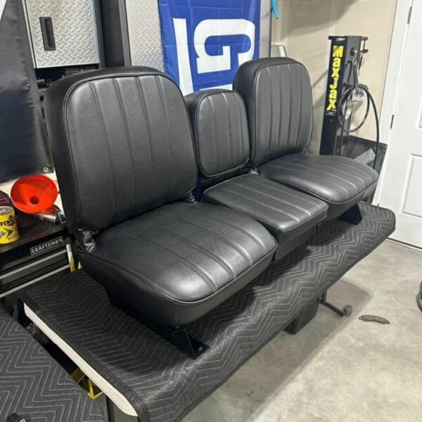 1967-1972 C10 K10 Chevy GMC Buddy Bucket Seats With Frame ORIGINAL from 1968 Dual Fold Down RARE OEM - Image 3