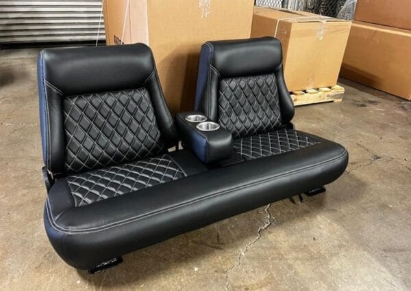 Custom Leather Black bucket seat - Image 2