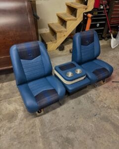 C10 blue bucket seats